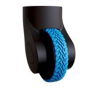 PURPLELILY Protectores de silicona para equipaje que mantienen la integridad de la rueda, perfectos para accesorios de ruedas de maleta de viajero, azul celeste, One Size