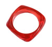 PURPLELILY Pulsera geométrica irregular de resina con forma cuadrada colorida para mujer, accesorios de joyería geométrica de moda, talla única, como se describe