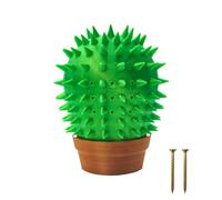 PURPLELILY Rascador de esquina para gatos con forma de cactus para colgar en la pared y accesorio para peinar el pelo, tablero de garras para gatos