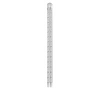 PURPLELILY Regla acrílica prisma triangular transparente de 0 a 15 cm, ideal para profesores, estudiantes, arquitectos, costura, acolchado, corte
