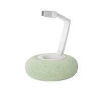 PURPLELILY Soporte giratorio ajustable para teléfono de cama con soporte de almohada de felpa con brazo de doble articulación para ver los niveles de ojos, alivio de la tensión del cuello, soporte