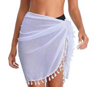 PURPLELILY Traje de baño para mujer, bufanda envolvente para la cabeza, falda envolvente para cubrir la cadera, ropa de playa para descansar en la piscina, transpirable