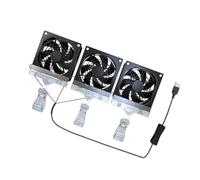 PURPLELILY Ventilador de refrigeración USB versátil para acuarios, temperatura del agua y circulación del aire, mejor medio ambiente, ventilador de refrigeración para peceras