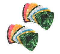 PURPLLE - Juego de 20 púas acústicas y eléctricas, 0,46 mm, colores surtidos