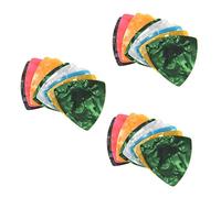 PURPLLE - Juego de 30 púas acústicas y eléctricas, 0,46 mm, colores surtidos