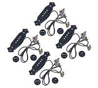 PURPLLE - Juego de 4 juegos precintos para guitarra eléctrica con volumen y tono