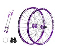 Púrpura,27.5inch,Juego De Ruedas para Bicicleta De Montaña 26 27,5 Pulgadas, Rueda Delantera 2 Rueda Trasera 4 Rodamientos 6 Soporte De Buje Libre Garra 7/8/9/10/11/12 Velocidades