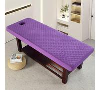 Púrpura,70x185cm/2.2x6ft,Funda De Cama De Belleza Sábanas Elásticas De La Mesa De Masaje Con Orificio Funda De Cama De Masaje Sábana De Masaje Lavable Todo Cerrado