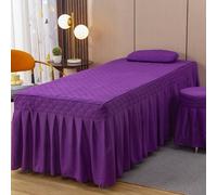 Púrpura,70x185cm/27.5x72.8in,Lámina De Masaje,Cubierta De Cama De Masaje Con Orificio Para La Cara De Algodón Lavable Mesa De Masaje Falda De La Cama Envolvente Para La Cama