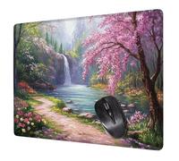 Púrpura Alfombrilla Raton Gaming 260x210x3mm, Alfombrilla Escritorio Caer Mouse Pad con Base Goma Antideslizante, con Bordes cosidos, Superficie Impermeable, para Oficina Portátil Tapete Rato H0-228