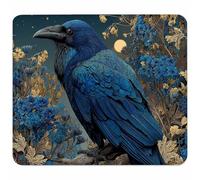 PúRpura Alfombrilla Ratón Pequeño 200x150x3mm, Alfombrilla Escritorio con Bordes Cosidos, Gaming Mouse Pad Puede Mejorar la Velocidad y la Precisión, Mousepad para Accesorios Gaming, Cuervo 2-8747