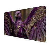 PúRpura Alfombrilla Ratón XXL 1200 X 600 mm, Impermeable Alfombrilla Escritorio áGuila Mouse Pad con 3MM Bordes Cosidos Material Oficina Mousepad Base de Goma Antideslizante para Jugadores -hjw2506B1