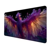 PúRpura Alfombrilla Ratón XXL 900 x 300 x 3 mm, Impermeable Alfombrilla Escritorio áGuila Mouse Pad con Bordes Cosidos Material Oficina Mousepad Base de Goma Antideslizante para Jugadores -hjw25060I