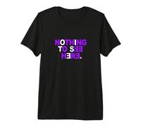 Púrpura Color Nada Que Ver Aquí Gráfico Púrpura Camiseta Premium