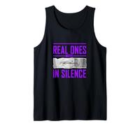 Púrpura Color Real Ones Move In Silence Purple Graphic Camiseta sin Mangas