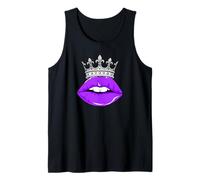 Púrpura Color Royal Kiss Purple Gráfico Camiseta sin Mangas