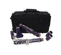 Púrpura exquisito 17 teclas Bb clarinete plano instrumento de viento madera cuerpo de baquelita