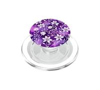 Púrpura Floral Jardín Flores Bold Floral PopSockets PopGrip para MagSafe