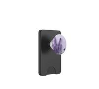 Púrpura Flores Floral Cottagecore Mujeres Lindas Hojas Lavanda PopSockets PopWallet para MagSafe