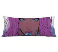 Púrpura Fundas Almohada 40x145 cm Funda de Almohada Chica Cojines Cama Lino Suave Mejorar la Calidad del Sueño, con Cremallera Invisible Funda de Cojín, Navidad Decoración Hogar para Sofá Cama R-5740