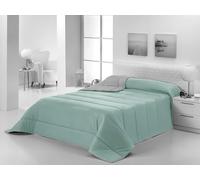 Purpura Home Edredón Nórdico Cama 150 Microfibra Reversible 300 g/m² | Microfibra tacto pluma | 300 g/m² | Color Menta/gris | Reversible | Ligero | Invierno/Entretiempo | Compatible funda nórdica