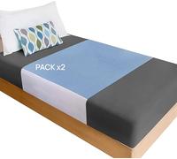 Purpura Home - Pack 2 Empapadores Cama Adultos Lavables Alas 4 Capas. Protector Colchon 135 Super Absorbente. Funda Salva Camas Bebe Impermeable y Reutilizables. Cubre Cama Lavables. Pack 2 135x90 cm