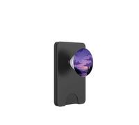 Púrpura Luna Mística Naturaleza Bosque Mar Salida del Sol Celestial PopSockets PopWallet para MagSafe