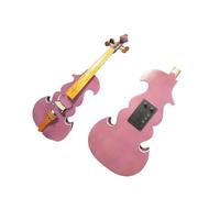 Púrpura modelo 4/4 violín eléctrico violín acústico borde blanco