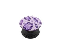 Púrpura Pastel Acuarela Cristal Niñas Mascota Perro Lindo Gato PopSockets PopGrip Adhesivo