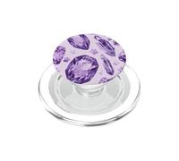 Púrpura Pastel Acuarela Cristal Niñas Mascota Perro Lindo Gato PopSockets PopGrip para MagSafe