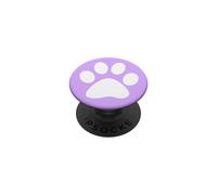 Púrpura Pata Impresión Perro Gato Animal Mascotas Lindo PopSockets PopGrip Adhesivo