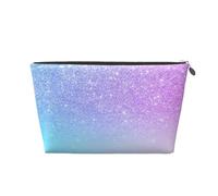 Púrpura Rosa Brillo Ombre Azul Degradado, Bolsa de artículos de tocador Bolsa de Maquillaje Bolsa de cosméticos Bolsa de artículos de tocador de Viaje portátil