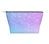 Púrpura Rosa Brillo Ombre Azul Degradado, Bolsa de artículos de tocador Bolsa de Maquillaje Bolsa de cosméticos Bolsa de artículos de tocador de Viaje portátil