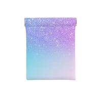 Púrpura Rosa Brillo Ombre Azul Degradado, Squeeze Top Wallet Bolsa de Almacenamiento para Mujer Monedero pequeño Bolsa de Cambio