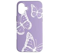 Púrpura Rosa Mariposa Lavanda Mariposas Lila Monarca Carcasa para iPhone 16 Plus