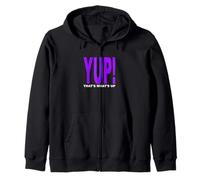 Púrpura ¡SÍ! Eso es lo Que Up Purple Graphic Sudadera con Capucha