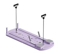 Púrpura - Tabla de ejercicios abdominales multifuncional reformar pilates máquina plegable conjunto conjunto de reformador de pilates reformador máquina de reformar con temporizador 110x41x3 Cm