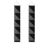 Purpurina blanca y negra, Decoraciones para fiestas de graduación: pancarta colgante para porche, bandera de bienvenida para exteriores e interiores.