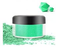 Purpurina Comestible - 10g Polvo Comestible de Grado Alimenticio, Polvo Metálico Comestible Food Coloring para Decoración de Pasteles, Bebidas, Chocolate, Fondant, Glaseados, Dulces (Verde)