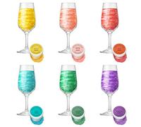 Purpurina Comestible para Bebidas 6 Colores, Waysroma Purpurina Comestible Reposteria Insípido Sprinkles Reposteria Comestible para Licor, Cócteles, Vino, Cerveza, Champán, Jugo