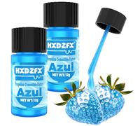 Purpurina Comestible Pintura - Azul Colorante Alimentario Pintura Metalizada - 100% Comestible Cake Glitter Pintura para Alimentos, Dulces, Bebidas, Chocolates, Tartas, Cócteles - 24g