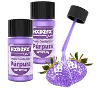 Purpurina Comestible Pintura - Morado Colorante Alimentario Pintura Metalizada - 100% Comestible Cake Glitter Pintura para Alimentos, Dulces, Bebidas, Chocolates, Tartas, Cócteles - 24g