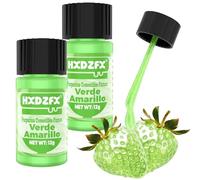 Purpurina Comestible Pintura - Verde Amarillo Colorante Alimentario Pintura Metalizada - 100% Comestible Cake Glitter Pintura para Alimentos, Dulces, Bebidas, Chocolates, Tartas, Cócteles - 24g