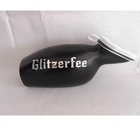 purpurina Hada la Negra de orina Botella para mujeres. Meteo Flake Silver Edition