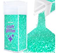 Purpurina para manualidades vasos de resina de color azul turquesa tarjetas joyas navideñas velas fina para uñas rostro y cosméticos 130g/4,6 oz