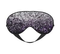 Purpurina plateada negra morada, Cubreojos completos Antifaz bloqueador de luz Antifaz para dormir Antifaz suave con los ojos vendados Noche