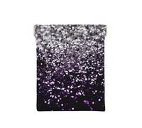 Purpurina Plateada Negra Morada, Squeeze Top Wallet Bolsa de Almacenamiento para Mujer Monedero pequeño Bolsa de Cambio