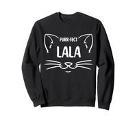 Purr-FECT Lala - Divertido Amante de los Gatos Abuela Gato diseño Sudadera