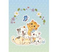 Purr-fect notebook for cute cat lovers, Designed especially for cat moms, girls, teens, and stationery lovers, this cute lined notebook is both practical and irresistibly adorable