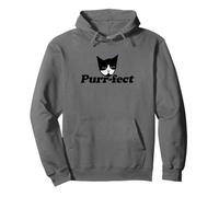 Purr FECT Purrfect Esmoquin Gato Ilustración Sudadera con Capucha